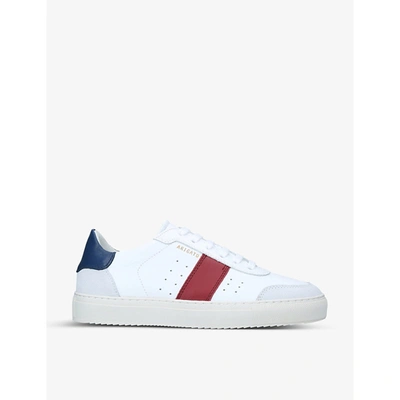 Shop Axel Arigato Dunk Leather And Suede Trainers