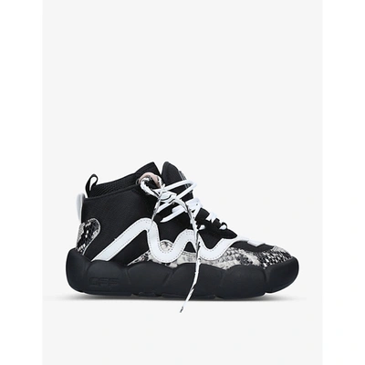 Shop Off-white Chlorine Snakeskin-print Textile Trainers