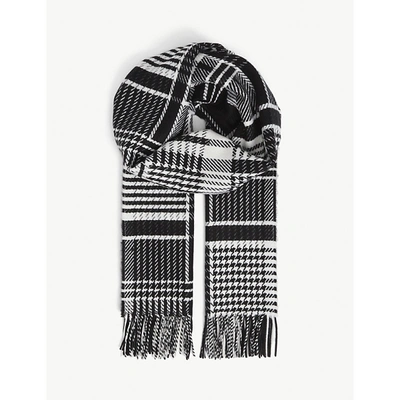 Shop Johnstons Patchwork Checked Personalised Cashmere Scarf