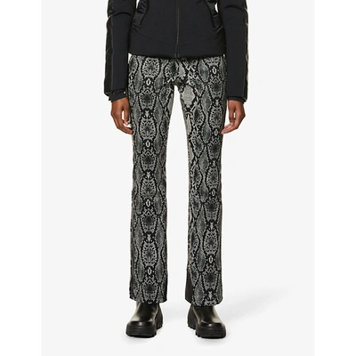 Shop Goldbergh Diamond Snake-print Shell Ski Trousers In Sand+python