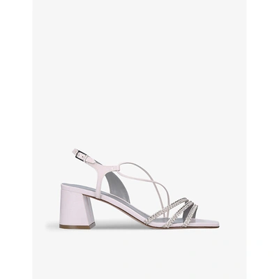 Shop Gina Chadwick Embellished Heeled Patent-leather Sandals In Other