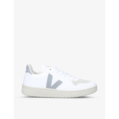 Shop Veja Women's V-10 Vegan-leather Trainers In White/oth
