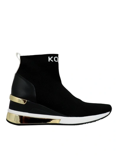 Shop Michael Kors Skyler Slip-on Sneakers In Black