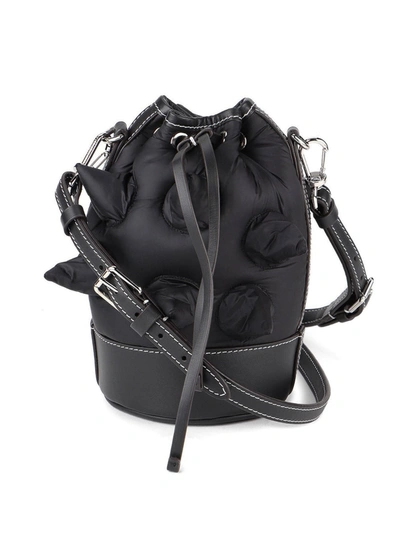 Shop Moncler Genius Pointed Clitter Buckle Bag In Black