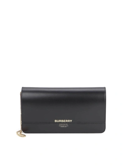 Shop Burberry Grace Clutch In Black