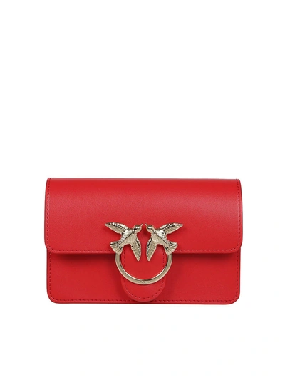 Shop Pinko Love Baby Icon Simply Bag In Red