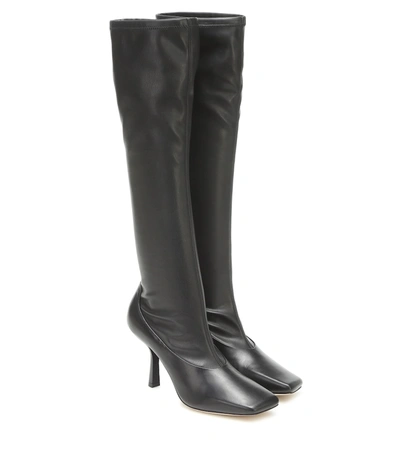 Shop Jimmy Choo Myka 85 Knee-high Boots In Black