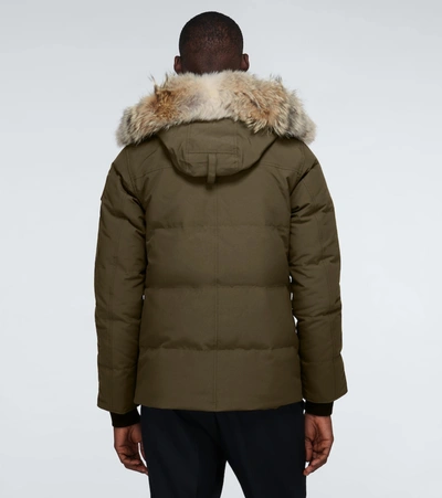 Shop Canada Goose Wyndham Parka Jacket In Green