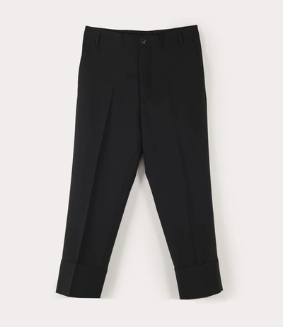 Shop Vivienne Westwood Cropped George Trousers Black