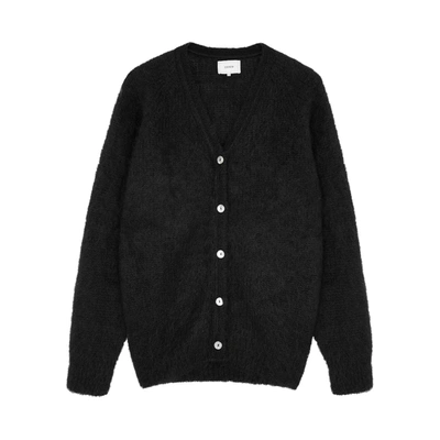 Shop Erdem Marcilly Black Mohair-blend Cardigan