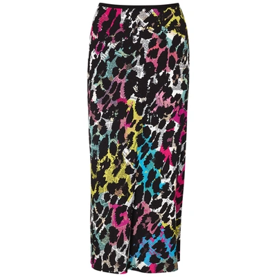 Shop Diane Von Furstenberg Mae Printed Midi Skirt In Multicoloured