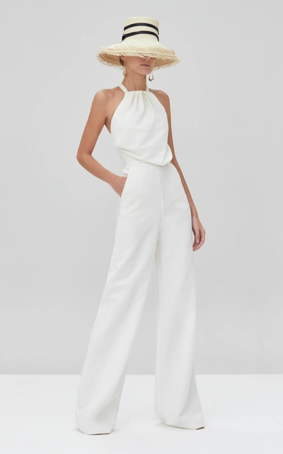 Shop Alexis Women's Oliveira Cotton-blend Jumpsuit In White