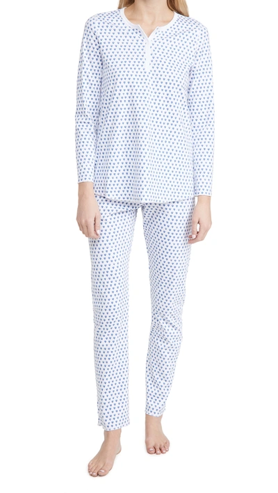 Shop Roller Rabbit Hearts Pajama Set In Blue