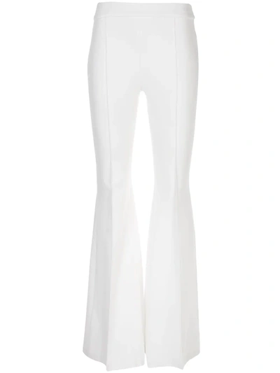 Shop Rosetta Getty Pull On Flared Trousers In White
