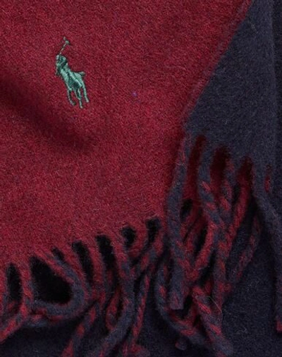 Shop Polo Ralph Lauren Scarves In Maroon