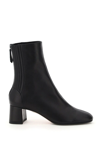 Shop Aquazzura Saint Honore' 50 Ankle Boots In Black