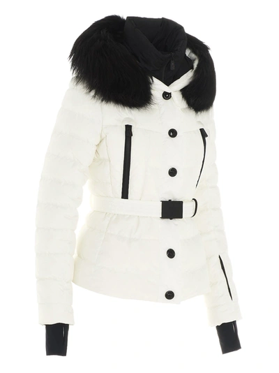 Shop Moncler Women's White Outerwear Jacket