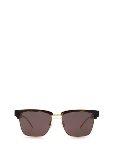 Shop Gucci Men's Green Metal Sunglasses