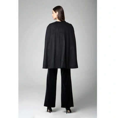 Rumour London Women's Cora Wool & Cashmere-blend Cape Coat In Black In In