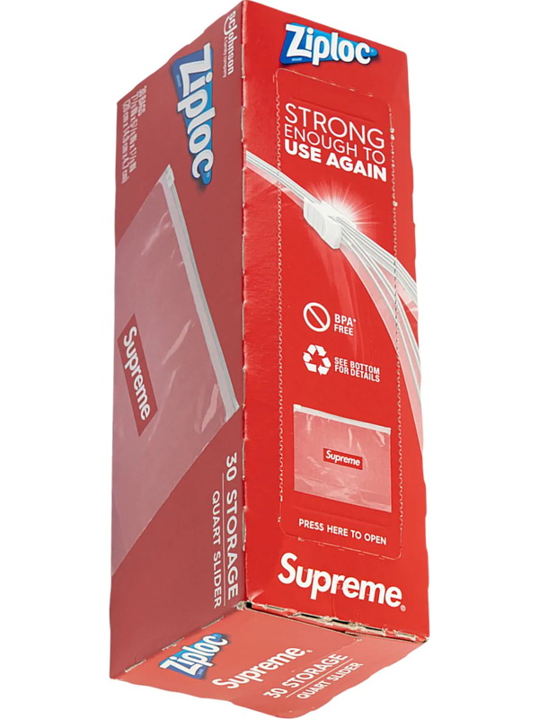 Supreme Box Logo Ziploc Bags In Neutrals Modesens