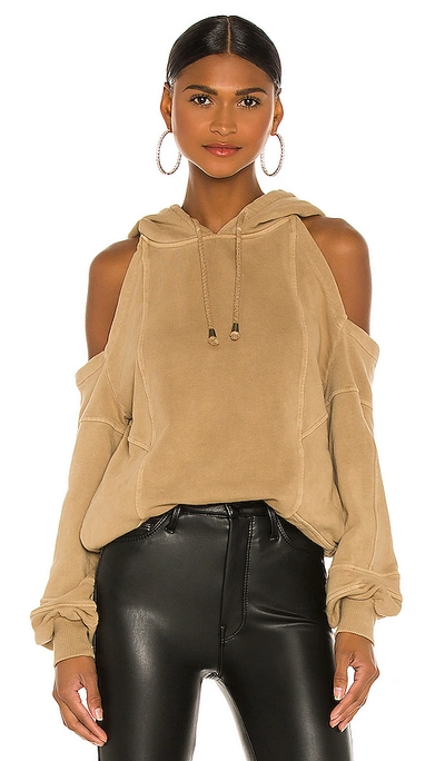 Shop Retroféte Washed Terry Hoodie In Beige