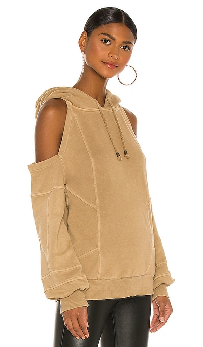 Shop Retroféte Washed Terry Hoodie In Beige