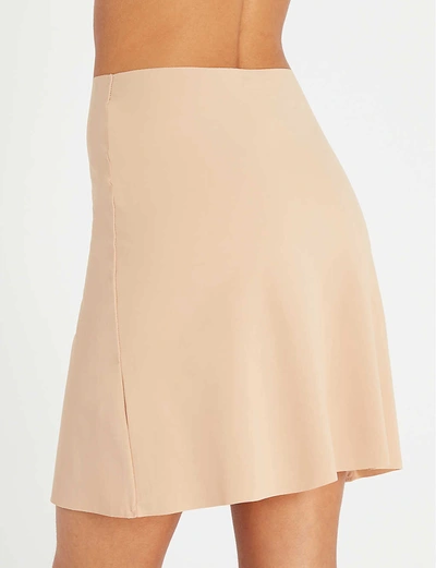 Shop Commando Half Slip Microfibre Skirt In True Nude