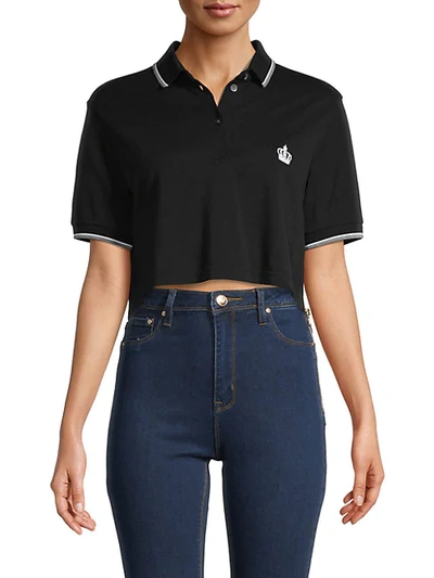 Shop Dolce & Gabbana Cropped Cotton Polo