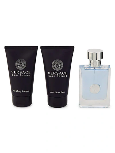 Shop Versace Pour Homme Eau De Toilette 3-piece Set