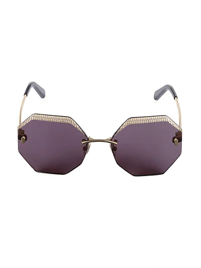 Shop Roberto Cavalli 61mm Frameless Geometric Sunglasses
