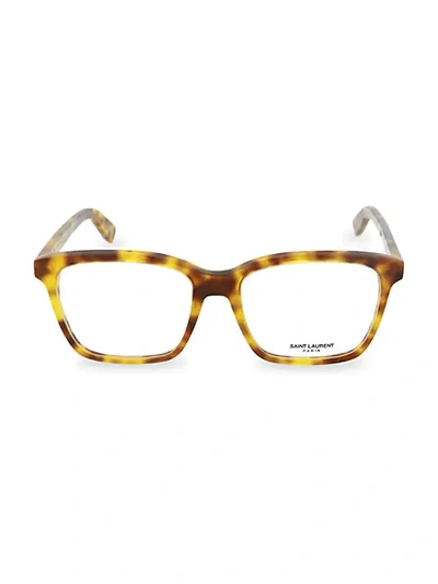 Shop Saint Laurent 54mm Square Reading Glasses