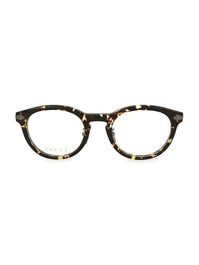 Shop Gucci 50mm Round Optical Glasses
