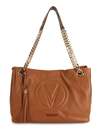 Shop Valentino By Mario Valentino Verra Sauvage Quilted Logo Leather Tote