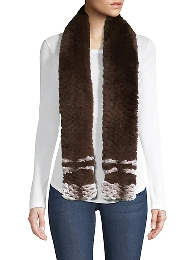 Shop Adrienne Landau Rex Rabbit Fur Scarf