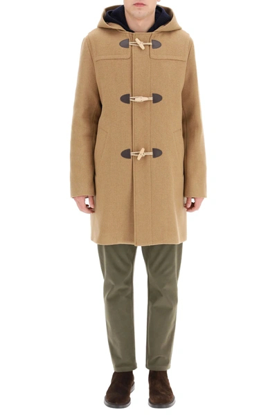 Shop Apc A.p.c. Montgomery Eduard Coat In Camel