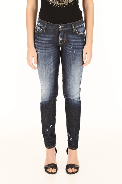 Shop Dsquared2 Jennifer Five Pockets Jeans In Blue Denim