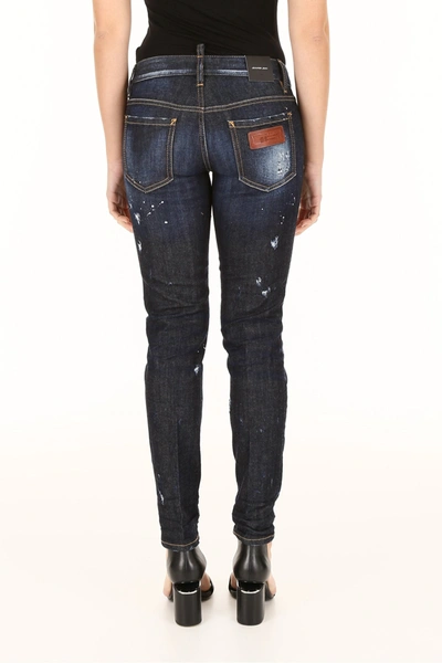 Shop Dsquared2 Jennifer Five Pockets Jeans In Blue Denim