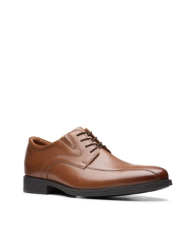 Shop Clarks Men's Whiddon Pace Oxfords In Dark Tan Leather