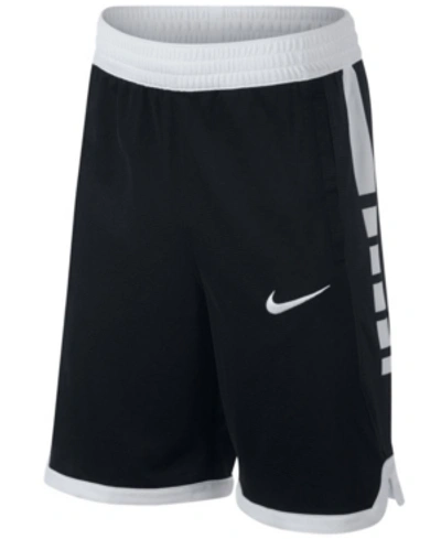 Shop Nike Big Boys Dri-fit Shorts In Black/white