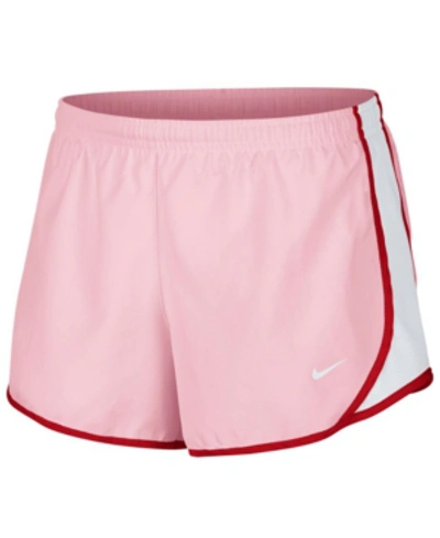 Shop Nike Big Girls Dri-fit Dry Tempo Running Shorts In Pink