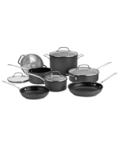 Shop Cuisinart Chefs Classic Hard Anodized 11-pc. Set In Nonstick Hard Anodized