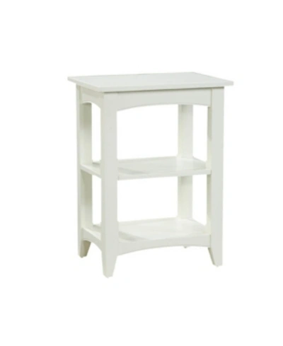 Shop Alaterre Furniture Shaker Cottage 2 Shelf End Table, Ivory