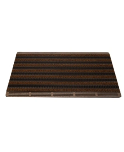 Shop Mind Reader Ultimate Door Mat, Mud Scrubbing Mat, Greeting Mat With Brushes, Non Tracking Entrance Mat, 36" X 24 In Brown