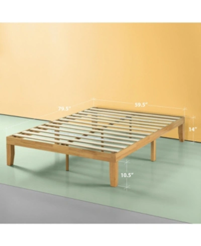 Shop Zinus Moiz 14" Wood Platform Bed / No Boxspring Needed, Queen In Open Brown