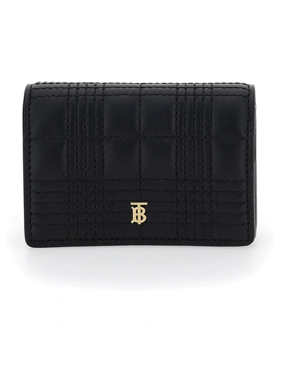 Shop Burberry Chain Wallet In Black