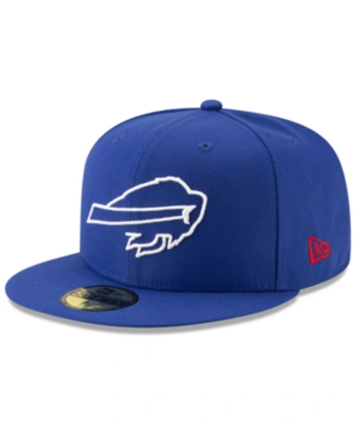 Shop New Era Buffalo Bills Logo Elements Collection 59fifty Fitted Cap In Royalblue