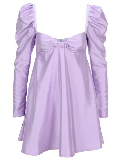 Shop Wandering Duchesse Bow Dress In Lillac
