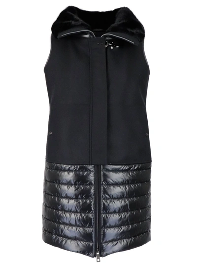 Shop Fay Panno Nylon Vest In Black
