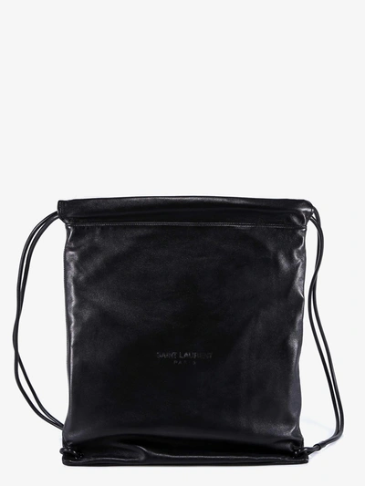 Shop Saint Laurent Backpack In Black