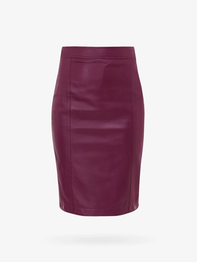 Shop Saint Laurent Skirt In Purple